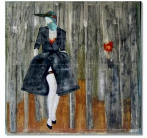 ICI ET LÀ Смешанная техника на холсте K. fabrizzi Kf08