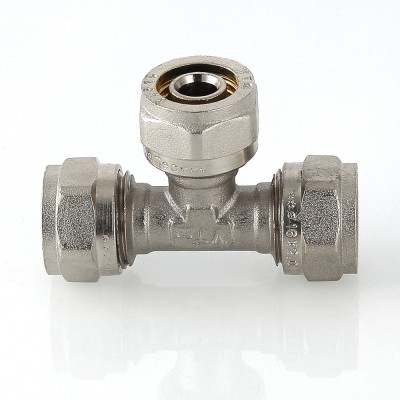 VTm.331.N.262620 Фитинг обжимной – тройник Valtec 26 х 26 х 20 мм  - Вид №4