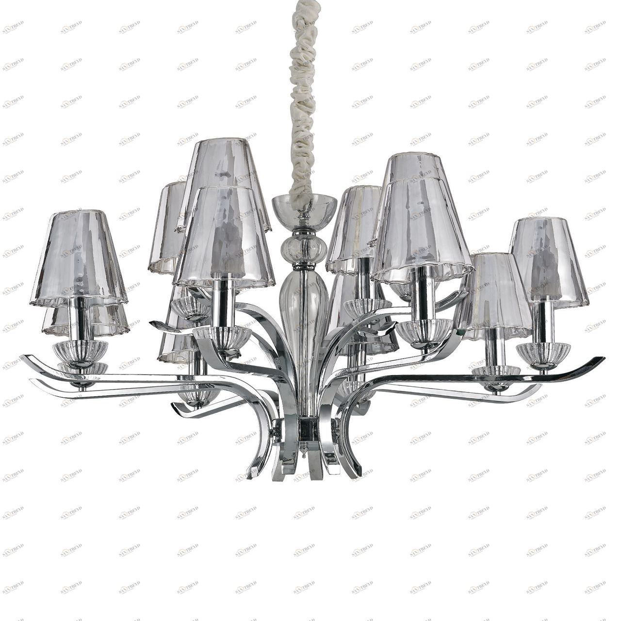 Подвесная люстра Ideal Lux Event SP12 IDEAL LUX ДИЗАЙНЕРСКИЕ, EVENT 057344 Серый 