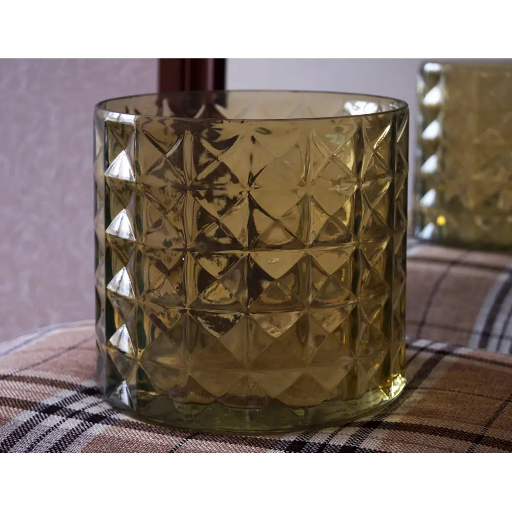 Ваза Эмилия 1 стекло цвет песочный 20 см EVIS STLM-2136229 - Вид №2