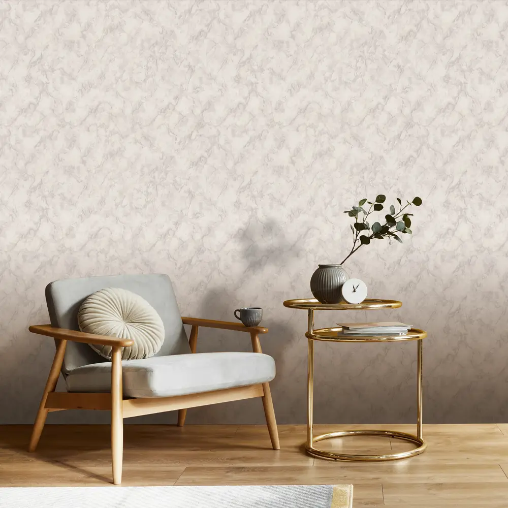 Обои флизелиновые Euro Decor Skyline светло-серые 1.06 м 7118-24 STLM-2105305 - Вид №2