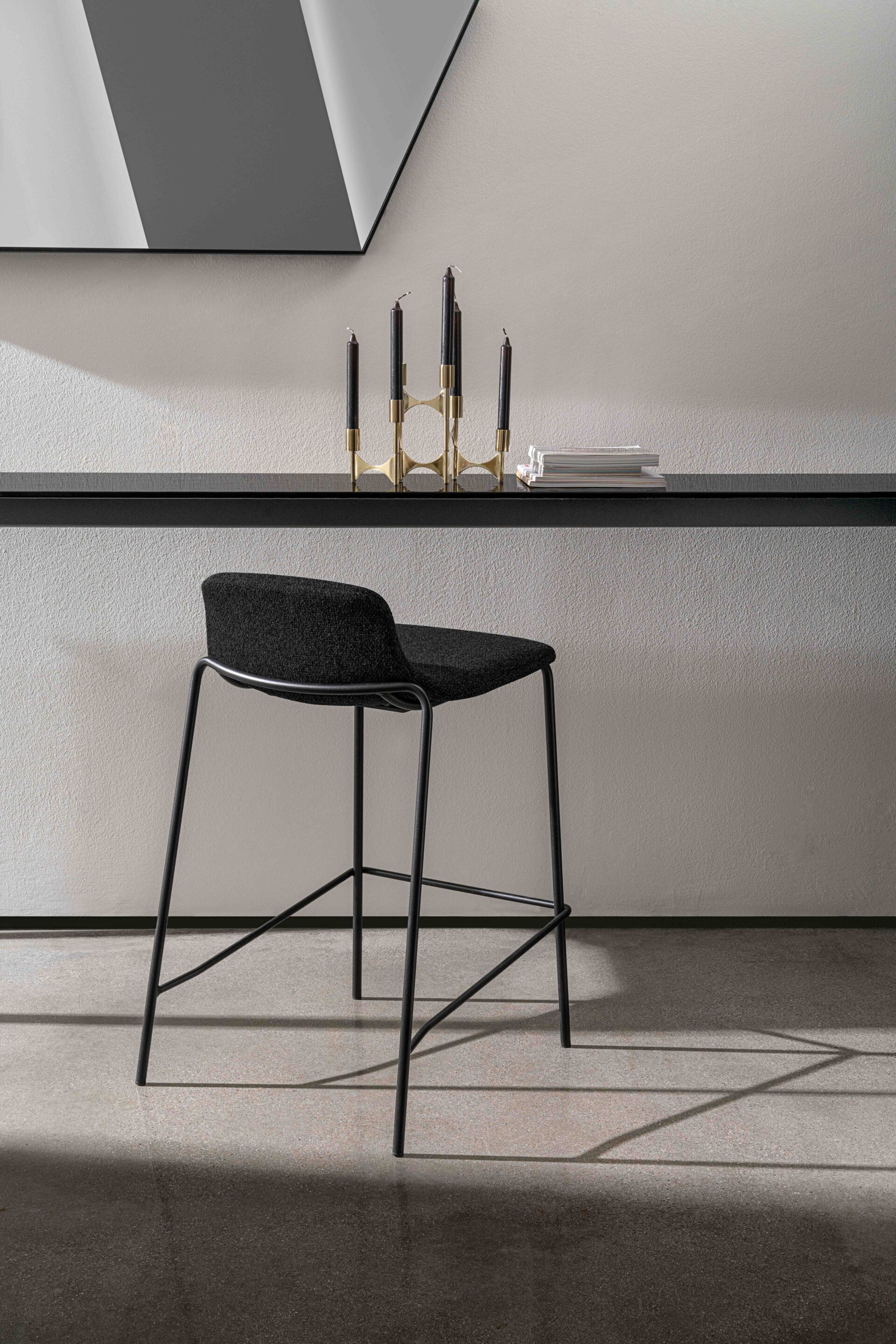 Высокий стул с низкой спинкой Sovet Italia Olly ARCH-00073768 - Вид №1