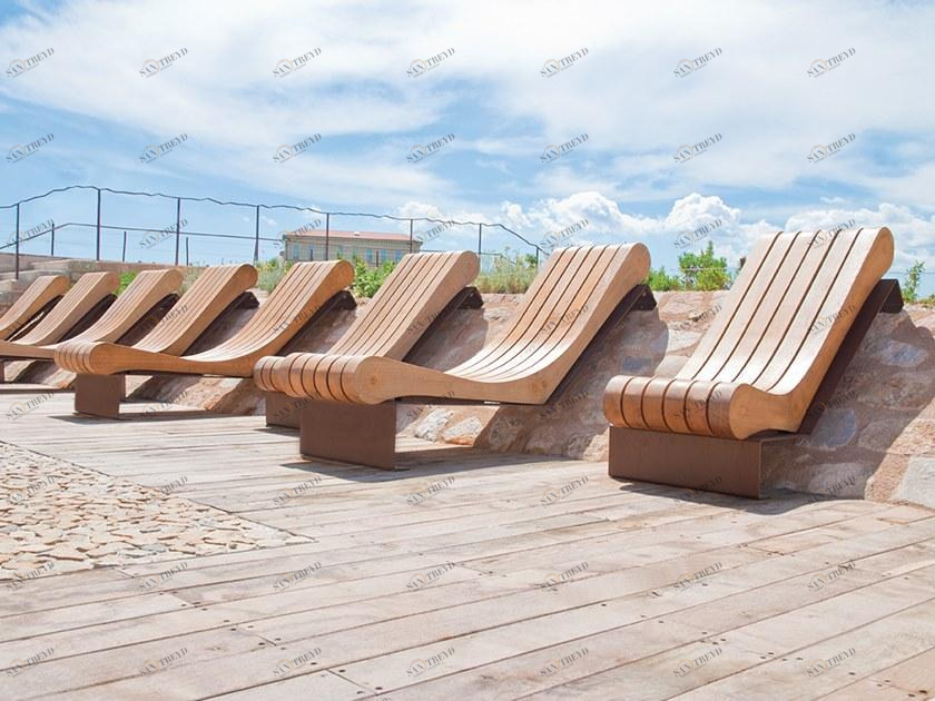 CYRIA Садовый стул из стали и дерева Migration sun-id-1437241