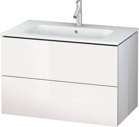 LC624103131 Тумбочка подвесная L-Cube #LC6241 820 x 481 мм Сосна серебристая, декор Duravit - Вид №3