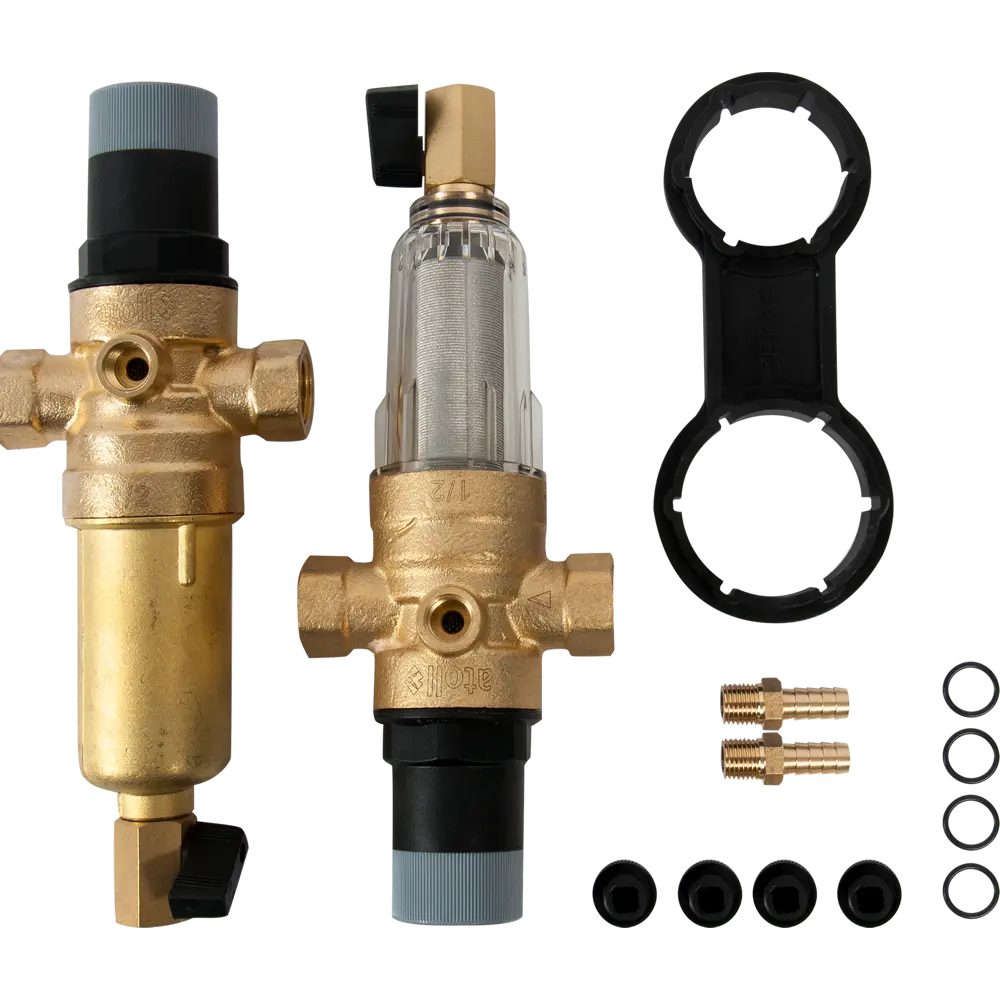 Набор фильтров механической очистки Atoll для ХВС/ГВС 1/2" ВР латунь STLM-2092555 - Вид №1