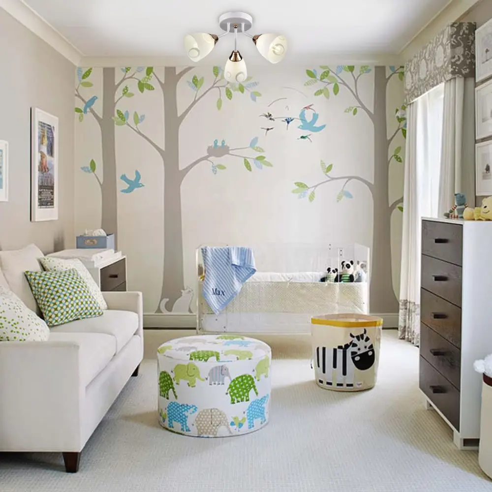 Люстра потолочная Майоран КС30088/3C, 3 лампы, 9 м², цвет белый КЛЮЧНИК STLM-2111229 - Вид №1