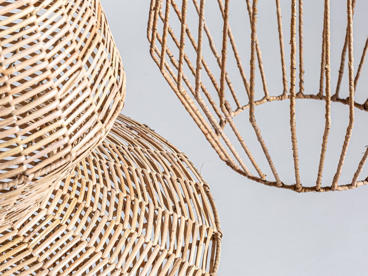 Подвесной светильник из ротанга Vical Home плиссе ротанга ARCH-00068671 - Вид №3