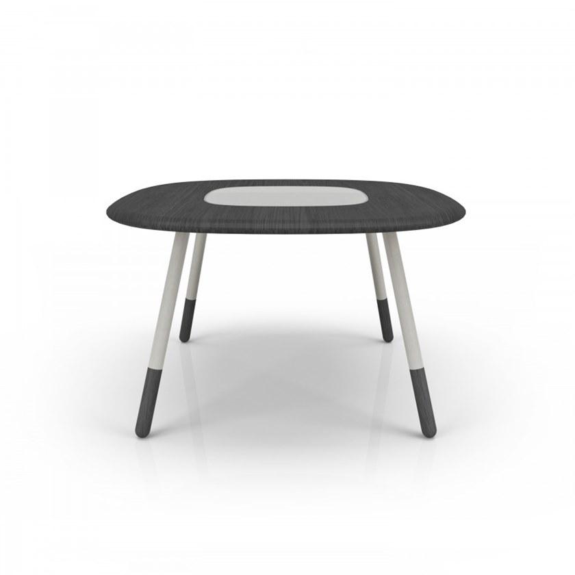 Huppé Квадратный обеденный стол из дуба и стекла Koval 2286v HUPPE - Вид №1