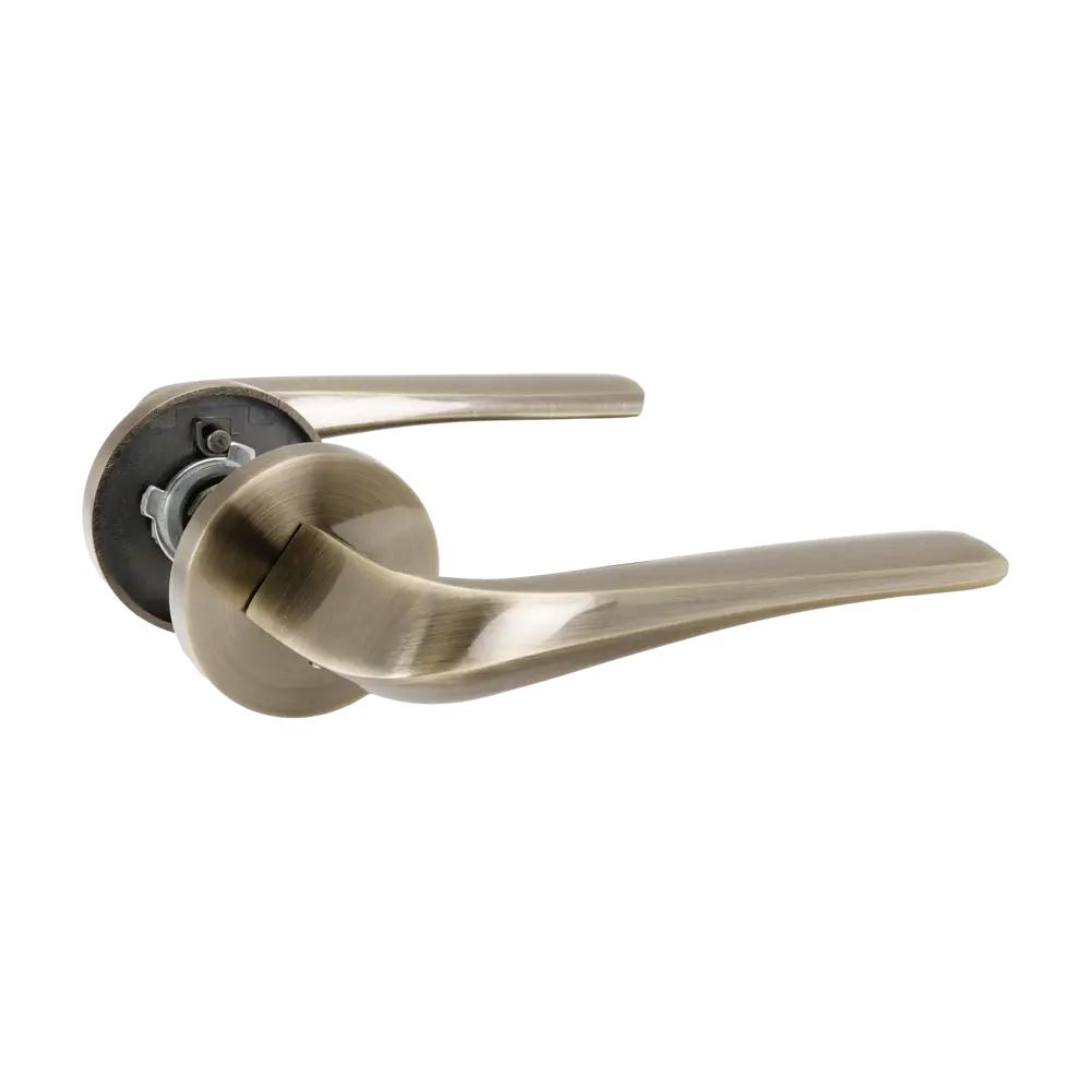 Дверная ручка на розетке KREAFORTA Бронза без запирания цвет бронза STLM-2192992