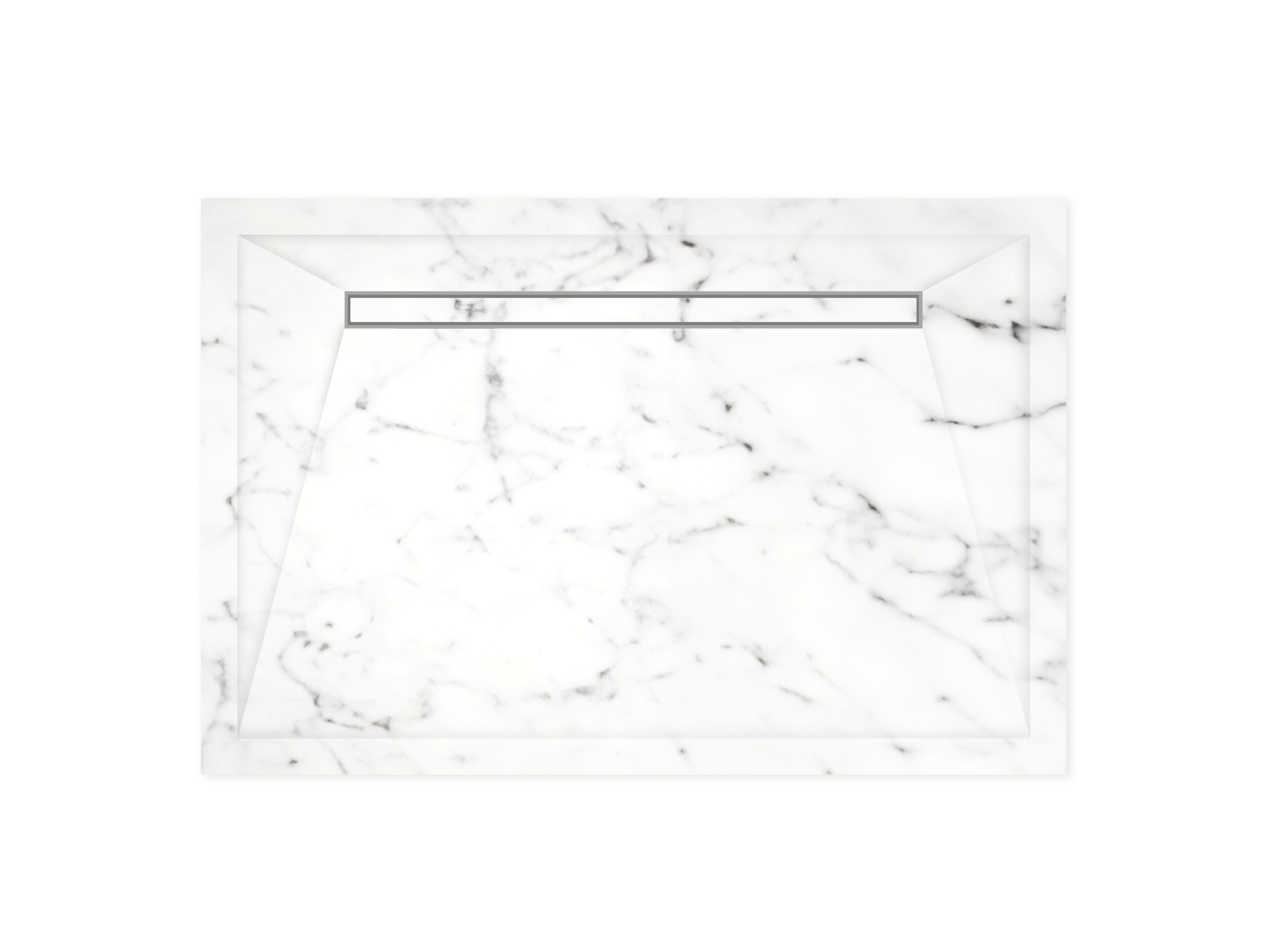 Прямоугольный поддон для душа из каррарского мрамора Devon&Devon ELEGANCE ARCH-00043450 - Вид №1