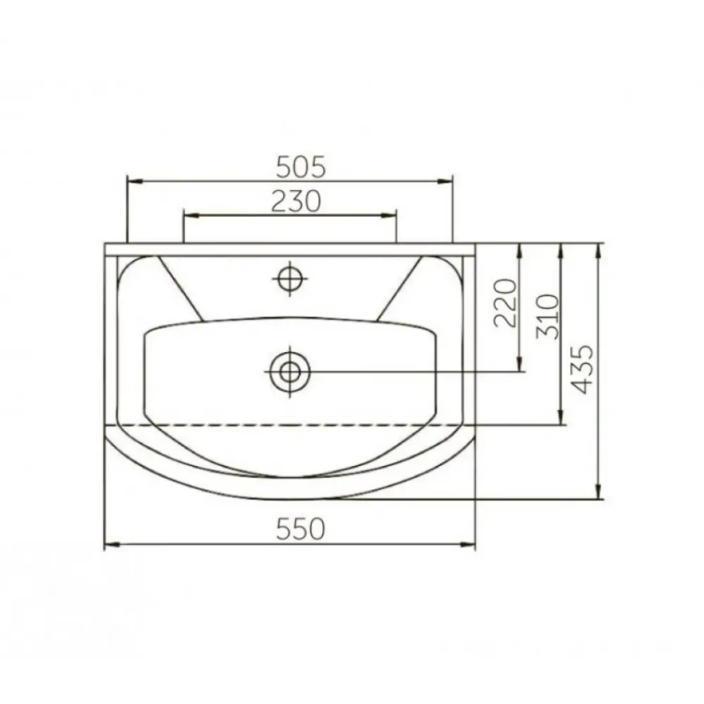 Раковина Rosa Элеганс накладная 55 см STLM-2104904 - Вид №3
