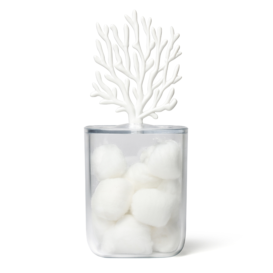 QL10336-CL-WH Органайзер coral белый Qualy 