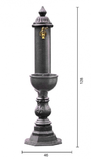 Фонтан с краном MIGLIORE Artistica ML.ART-0150 128 см, чугун ML.ART-0150.gs - Вид №1