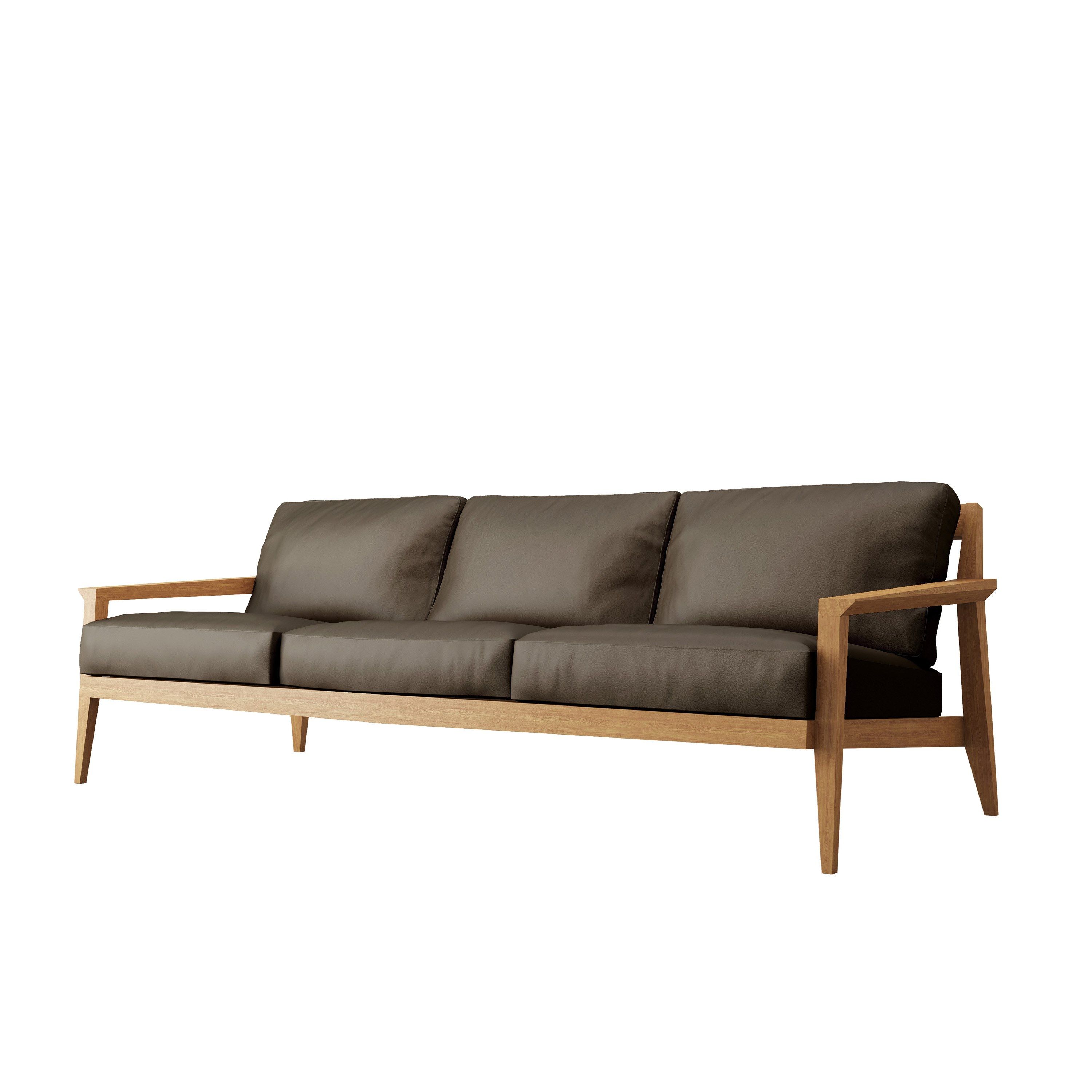 3-местный кожаный диван Case Stanley ARCH-00103406 - Вид №45