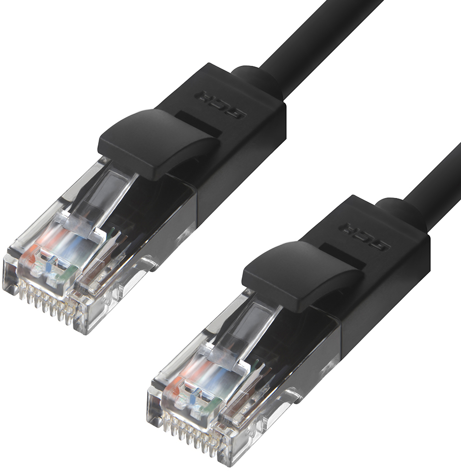 GCR-LNC06-40.0m патч-корд прямой 40.0m, utp кат.5e, черный, позолоченные контакты, 24 awg, литой, , ethernet high speed 1 гбит/с, rj45, t568b Greenconnect Santreyd 