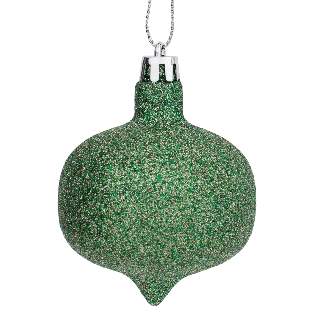 Набор елочных шаров KREAFORTA зеленый с блестками 26 шт 89420529 STLM-1580474 - Вид №4