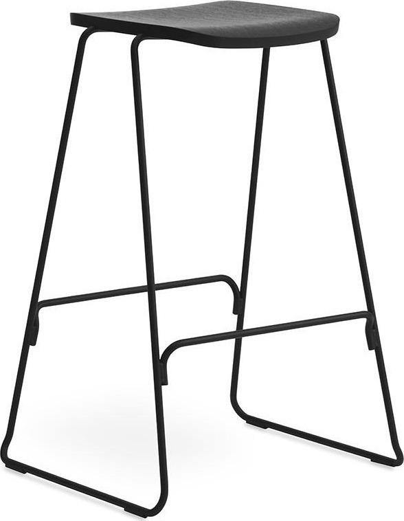 602681 Barstool 75 см черный / черный Normann Copenhagen Just