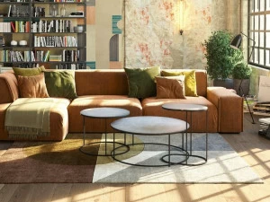 Gravelli Низкий круглый бетонный журнальный столик