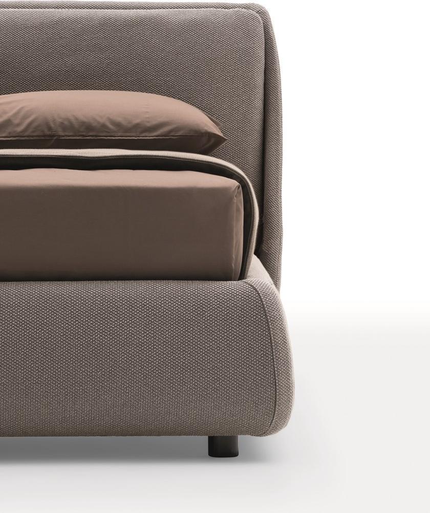Ditre Italia Кровать из ткани с мягким изголовьем Bend sun-id-1480268 - Вид №1