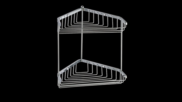 GH158 Мыльница для душевой кабины, треугольная, подвесная, сетчатая, двухъярусная, латунная bagno&associati Complementi Bagno & Associati