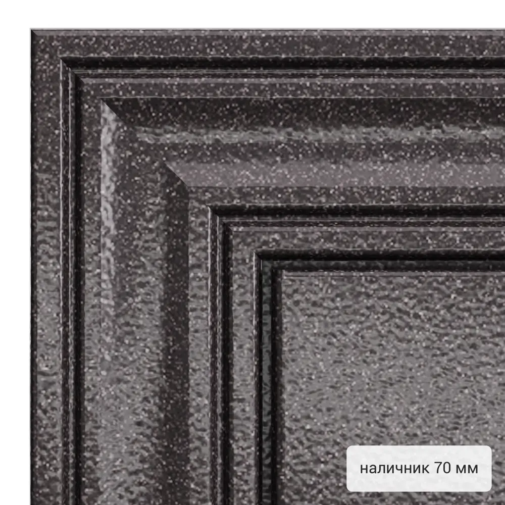 Дверь входная металлическая Денвер 950x2050 мм левая. цвет коричневый TOREX STLM-2200070 - Вид №3