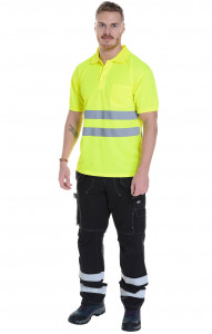 62891 Тенниска с СВП короткий рукав лимонная  Дорожник размер 56-58 (XL)
