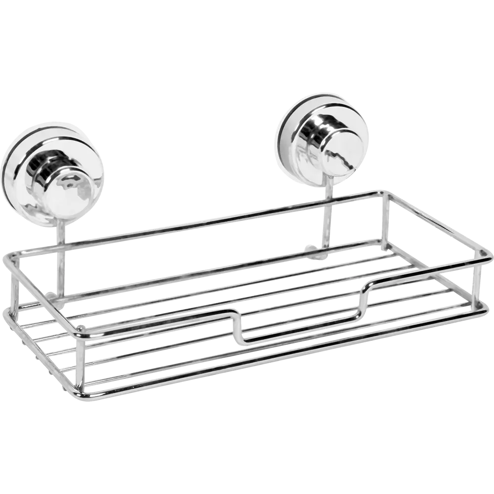 Полка для ванной комнаты Sensea Simply Lock на присосках металл SIMPLY LOCK XP STLM-2036134 - Вид №1