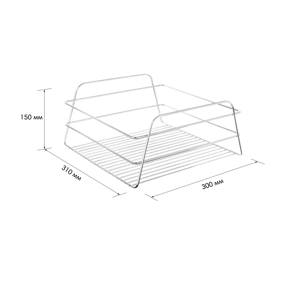 Корзина для хранения «Модулус» цвет хром Santreyd STLM-2107915 - Вид №5
