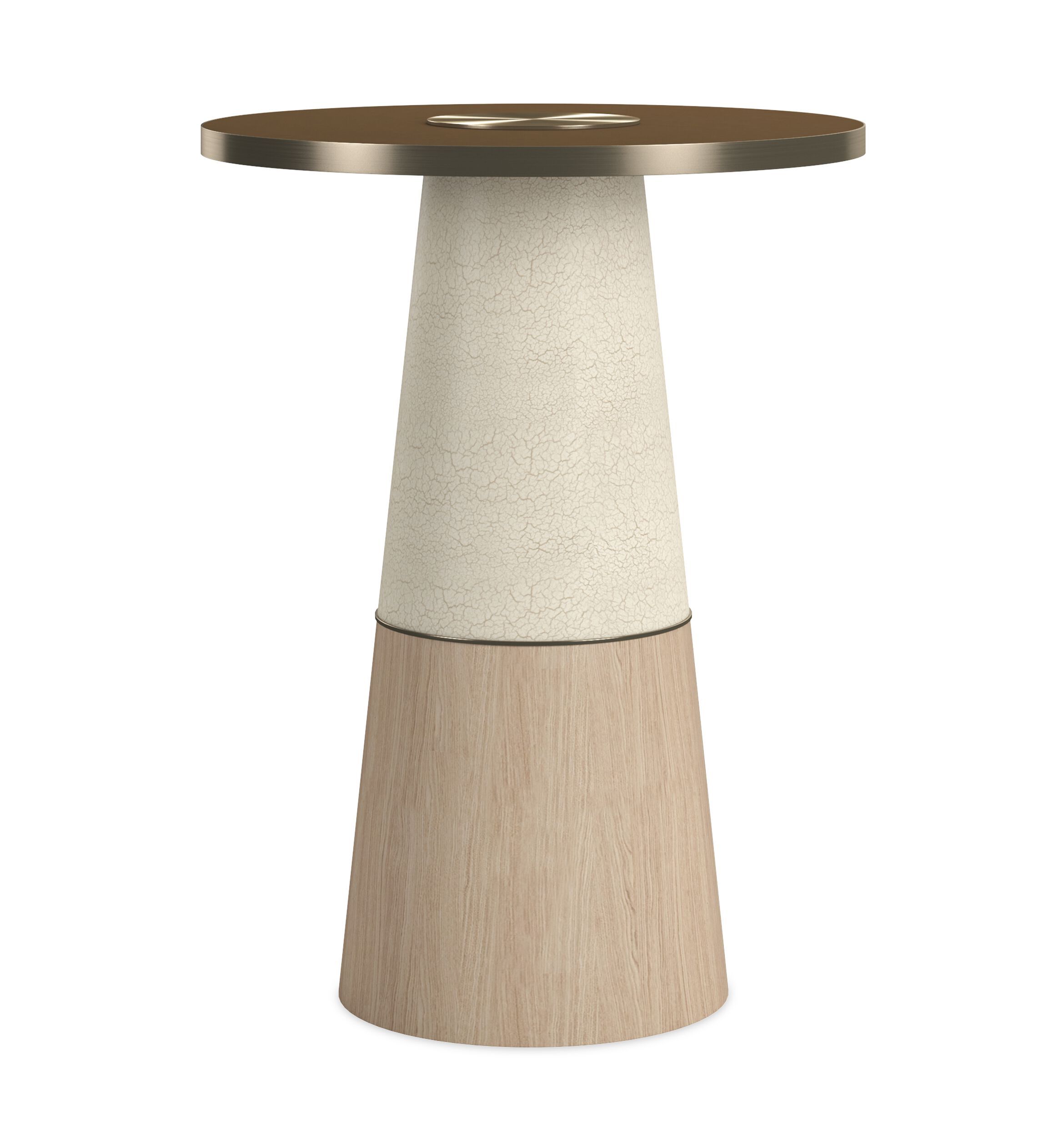 Высокий круглый стеклянный журнальный столик Caracole APERTURE ARCH-00087227 - Вид №4