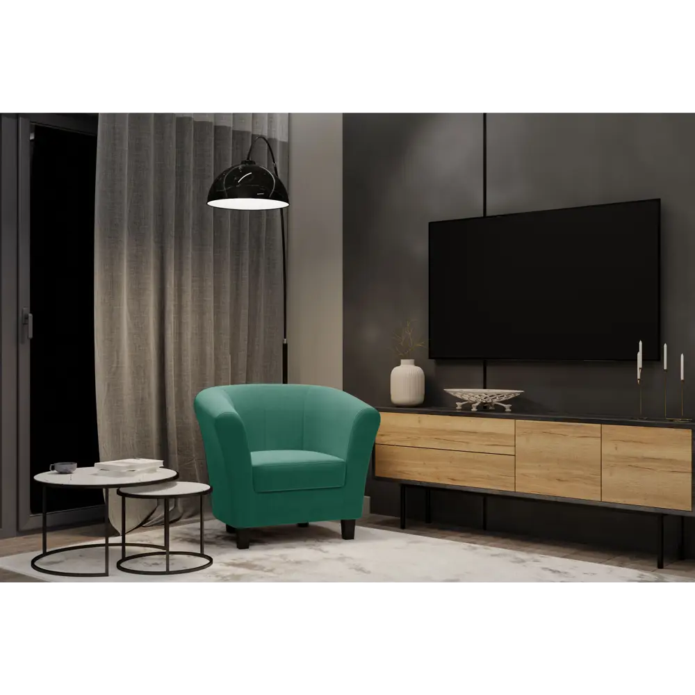 Кресло полиэстер Seasons Марсель CAMARO99 зеленое 85x73x77 см STLM-2025347 - Вид №3