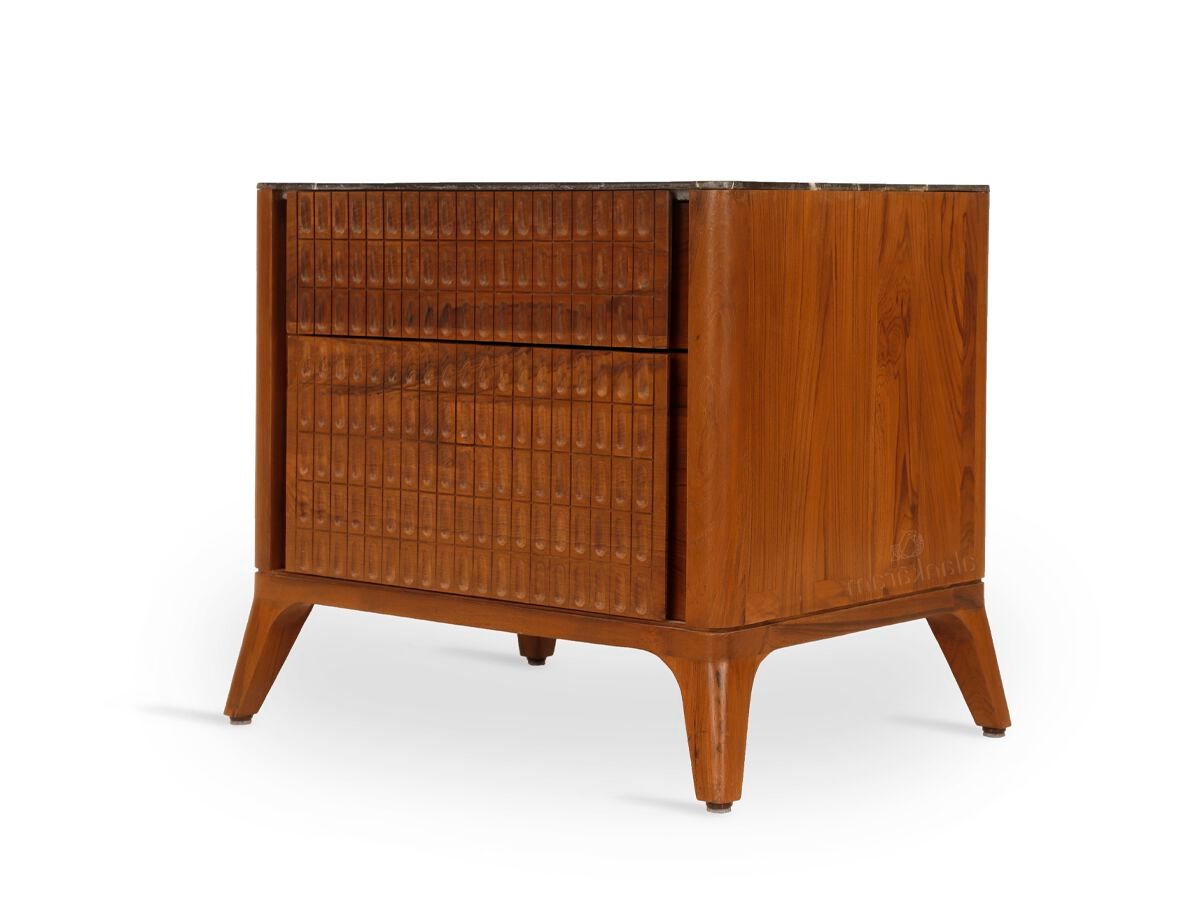 Тумбочка из тикового дерева с ящиками Alankaram PIEDRA ARCH-00042673 - Вид №1