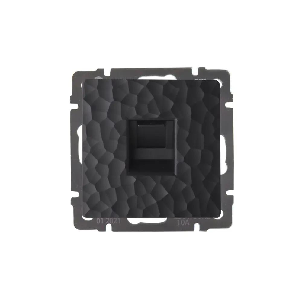 Компьютерная розетка встраиваемая Werkel Hammer RJ45 без заземления цвет черный STLM-2200855