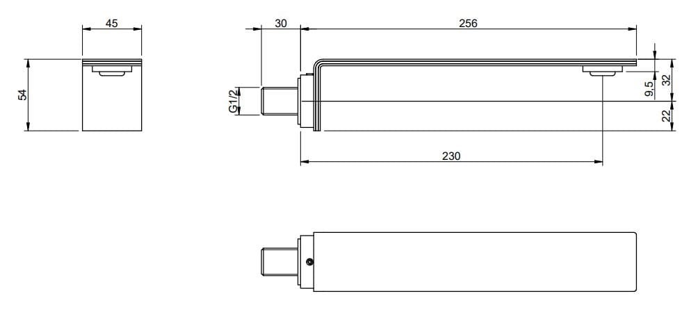 Однорычажный смеситель для раковины из нержавеющей стали Rubinetterie Treemme 5mm ARCH-00119180