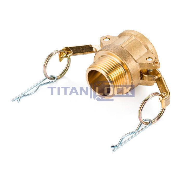 Камлок латунный тип B розетка, наруж. резьба BSP 2 1/2", TL250BBR TITAN LOCK  - Вид №3