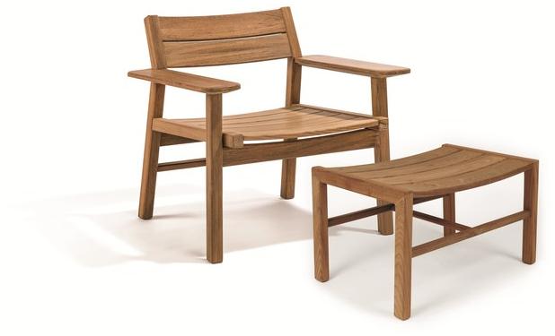 Skargaarden Садовое кресло из тика с подлокотниками Djurö sun-id-1485341 - Вид №1