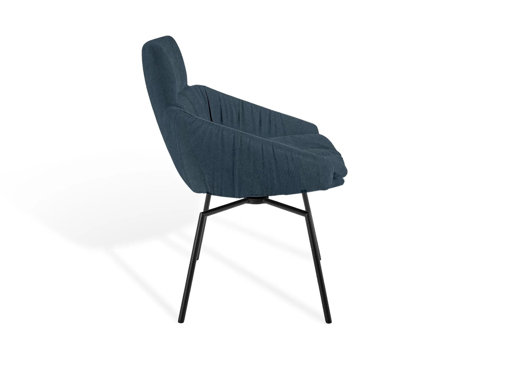 Мягкий стул с крестообразной рамой и низкими подлокотниками KFF Faye Casual ARCH-00100054 - Вид №4