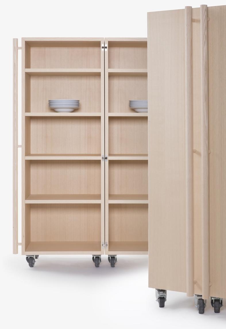 STIP Шкаф ясеневый на колесах  Out01  - Вид №2