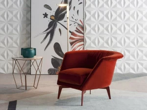 Bonaldo Кресло из ткани по контракту Lovy