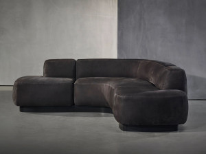 Угловой диван из ткани