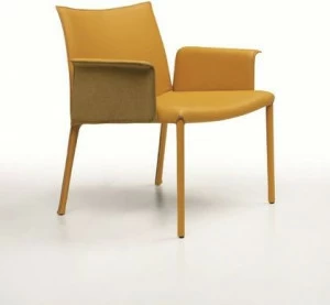 Midj Кожаное кресло в современном стиле с подлокотниками для залов ожидания Nuvola