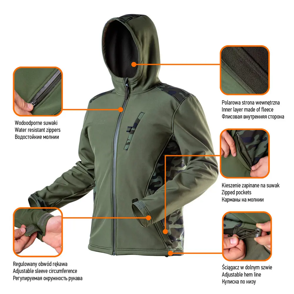 Куртка рабочая Neo Softshell цвет оливковый размер S/48 рост 164-170 см 82775430 STLM-2197184 Neò Camo - Вид №13