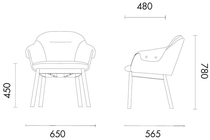 Grado Design Стул с обивкой и подлокотниками Lord Lod-ch-07 - Вид №5