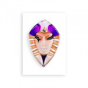 63086 Панно "Богиня", пурпурное/золотое, 330/470 мм Maleras