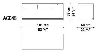 B&B Italia Project Низкий офисный шкаф с замком Ac executive sun-id-1430182 - Вид №5