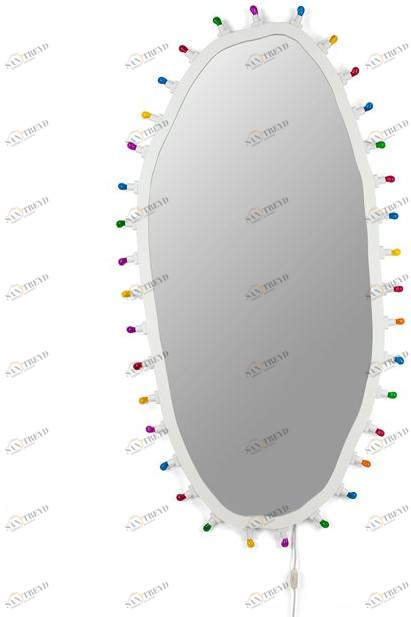 Seletti Настенное зеркало со встроенной подсветкой Luminaire sun-id-1402614