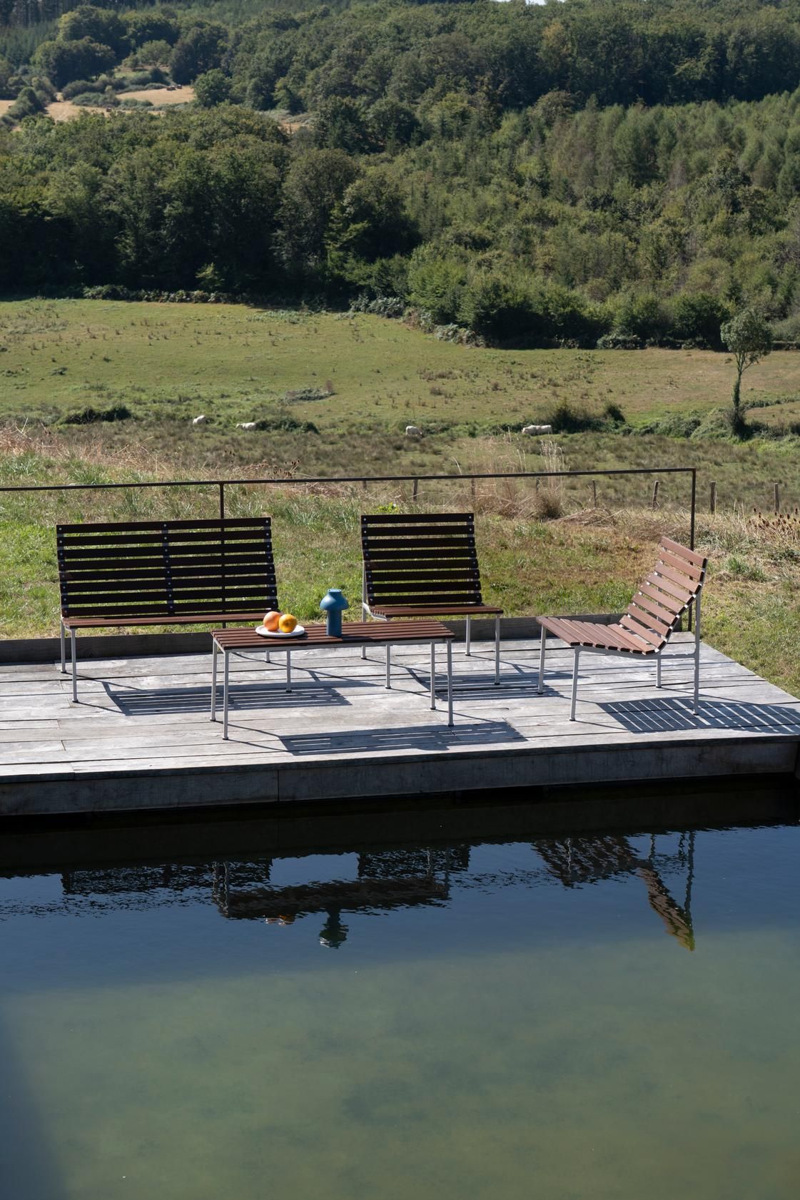 Садовая скамейка из ясеня Hay Траверс ARCH-00101349 - Вид №5