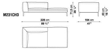 B&B Italia Секционный угловой диван в коже Michel sun-id-1423075 - Вид №22