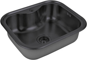 Мойка кухонная ZorG Inox SZR 5848 GRAFIT из нержавеющей стали, графит