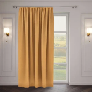Штора на ленте «Стиль» 200x270 см однотон цвет жёлтый