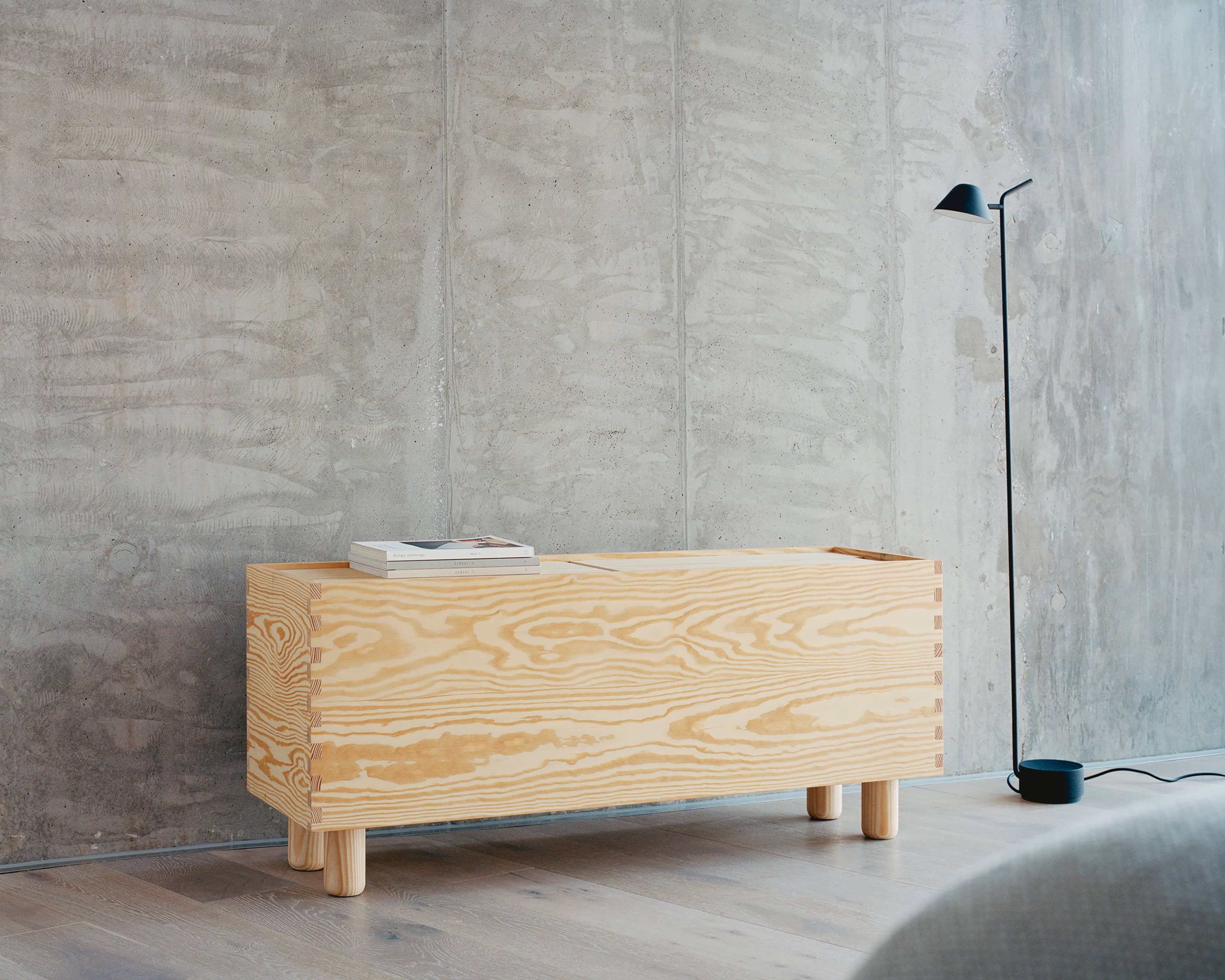 Прямоугольный Сосновый журнальный столик с отсеком для хранения Established&Sons Crate Series ARCH-00038663 - Вид №6